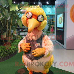 Peach Dodo Bird maskot...