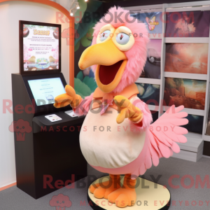 Peach Dodo Bird mascot...