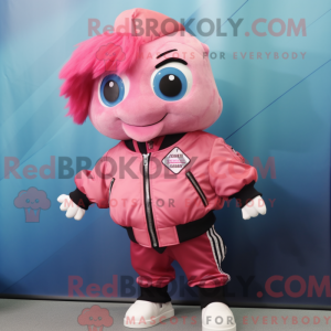 Pink Betta Fish mascot...