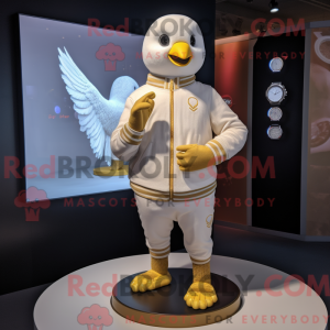 Gold Dove mascottekostuum...