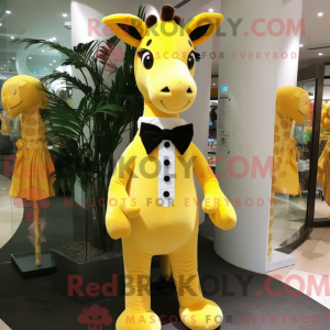 Yellow Giraffe mascot...
