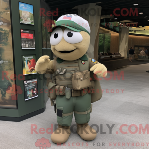 Tan Green Beret mascot...
