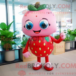 Pink Strawberry mascot...
