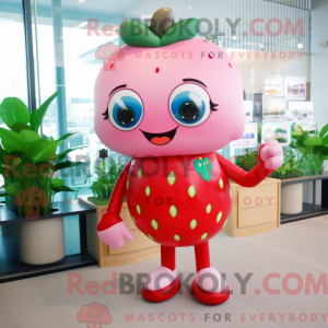 Pink Strawberry maskot...