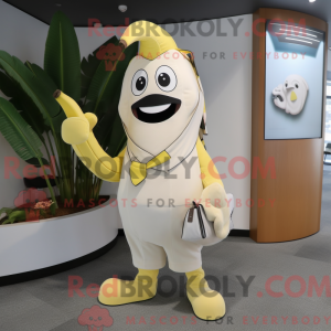 Hvit Baa maskot kostyme...