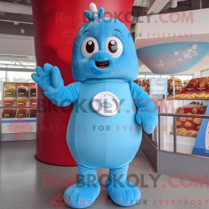 Sky Blue Chocolates mascot...