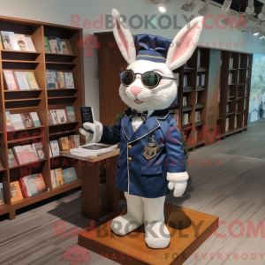 Navy Rabbit maskot kostume...