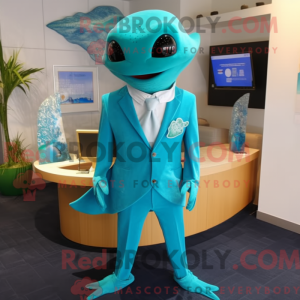Turquoise Stingray mascot...