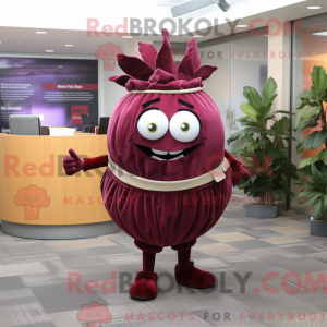 Maroon Cabbage maskot...