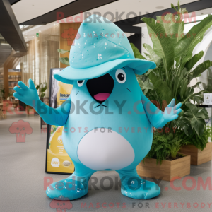 Turkis Stingray maskot...