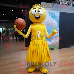 Gul Basketball Ball maskot...
