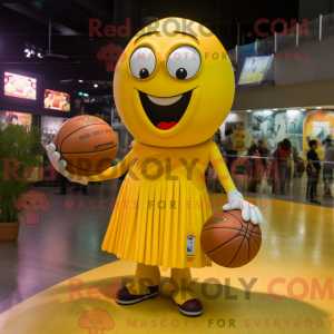 Gul Basketball Ball maskot...