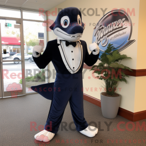 Navy Barracuda mascot...