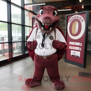 Maroon Titanoboa mascot...