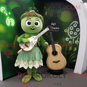 Oliven keltisk harpe maskot...