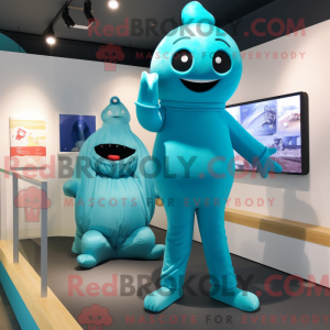 Cyan Pho mascot costume...