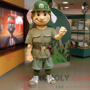 Olive Roman Soldier mascot...