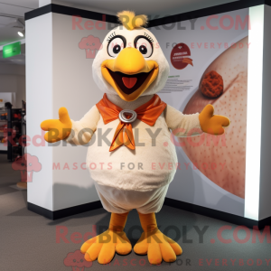 Tan Chicken mascot costume...