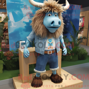 Costume mascotte de yak...