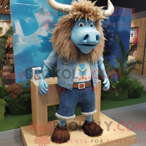 Yak maskot kostume karakter...