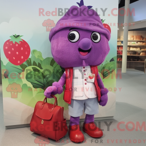 Lavendel hindbær maskot...