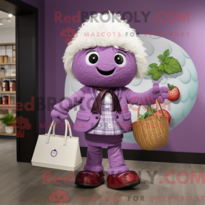 Lavendel bringebær maskot...