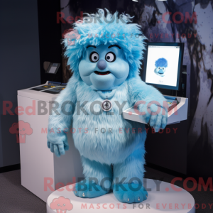 Postava maskota Sky Blue...