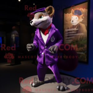 Purple Weasel mascot...