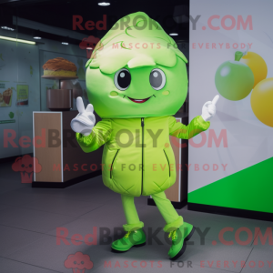 Lime Green Ice Cream maskot...