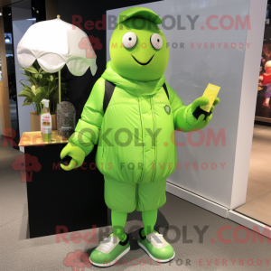 Lime Green Ice Cream maskot...