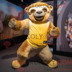 Gold Giant Sloth mascot...