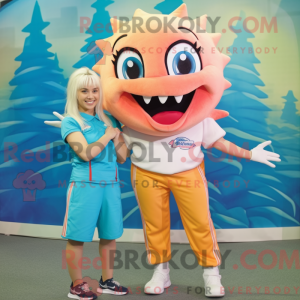 Peach Barracuda maskot...