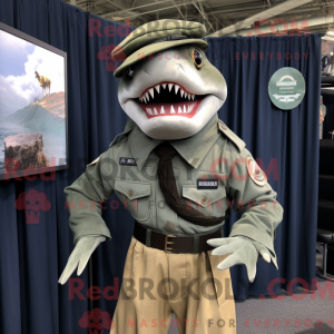 Olive Megalodon mascot...