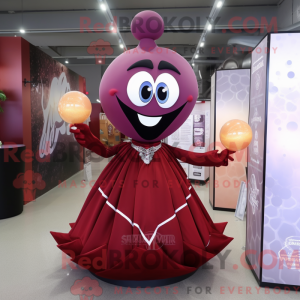Maroon Hourglass mascot...