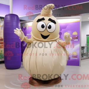 Beige Eggplant mascot...