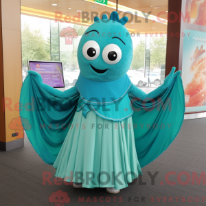 Teal Cucumber mascot...
