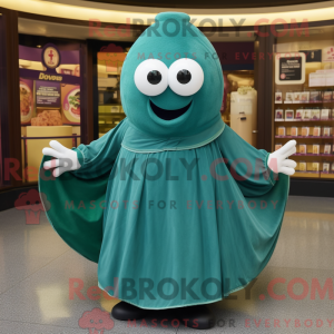 Teal Cucumber mascot...