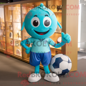 Turquoise Soccer Ball...
