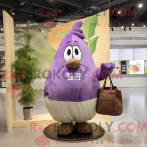Purple Pear mascot costume...