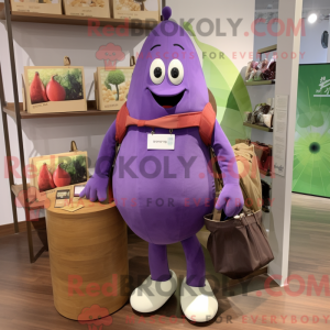 Postava maskota Purple Pear...