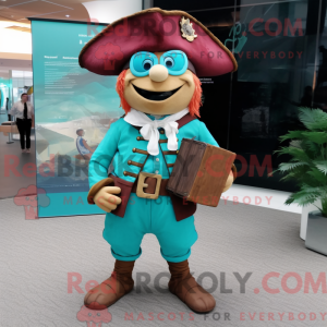 Turquoise Pirate mascot...
