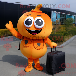 Orange Pumpkin mascot...