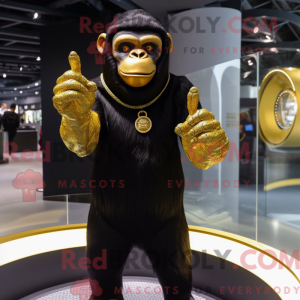 Gold Chimpanzee mascot...