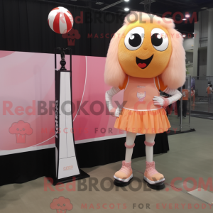 Peach Volleyball Net maskot...
