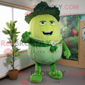 Green Cabbage mascot...