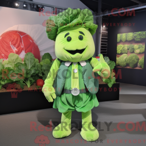 Green Cabbage mascot...