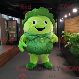 Green Cabbage mascot...