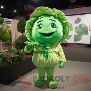 Green Cabbage mascot...