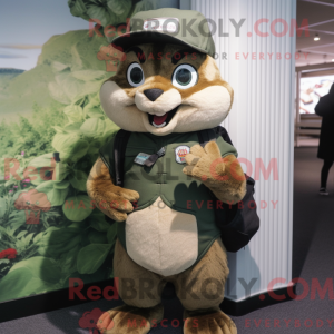 Olive Chipmunk mascot...