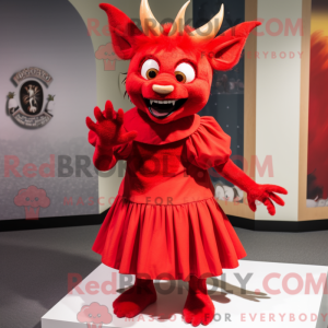 Red Chupacabra mascot...